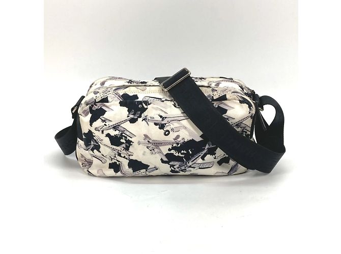 Borsa a spalla in tessuto nero Chanel - vista 2