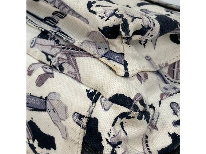 Borsa a spalla in tessuto nero Chanel - vista 6