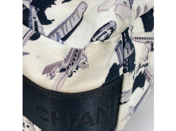 Borsa a spalla in tessuto nero Chanel - vista 7