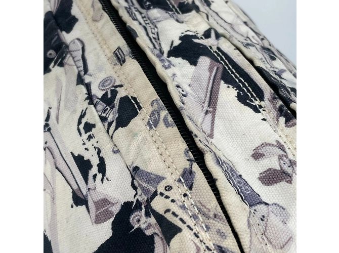 Borsa a spalla in tessuto nero Chanel - vista 8