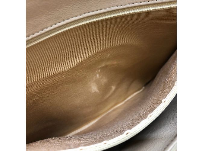 Chanel Beiger Leder-Shopper - Ansicht 13