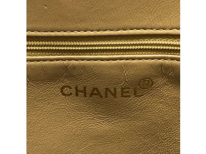 Chanel Beiger Leder-Shopper - Ansicht 14