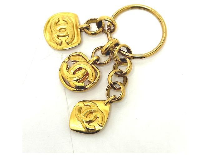 Portachiavi placcato oro Chanel D'oro - vista 2