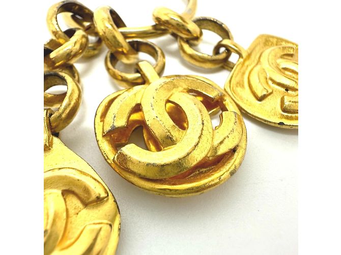 Portachiavi placcato oro Chanel D'oro - vista 4