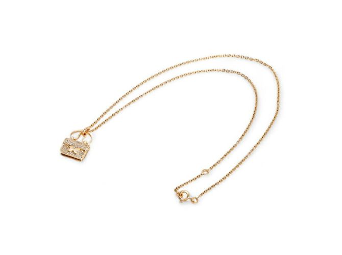 Hermès Collana Amuleto Constance K18PG in oro rosa - vista 3