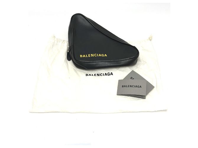 Everyday Pochette in pelle nera Balenciaga Nero - vista 12