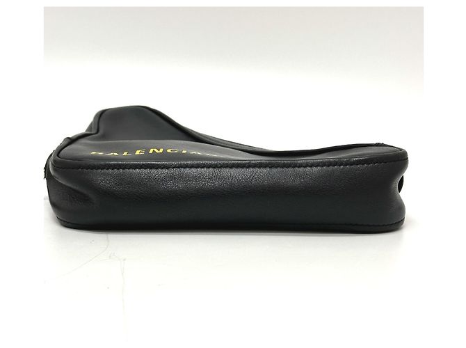 Everyday Pochette in pelle nera Balenciaga Nero - vista 3