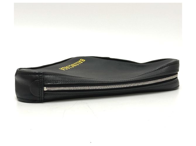 Everyday Pochette in pelle nera Balenciaga Nero - vista 8