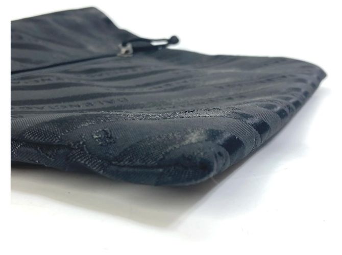 Schwarze Stoff-Clutch von Balenciaga - Ansicht 6