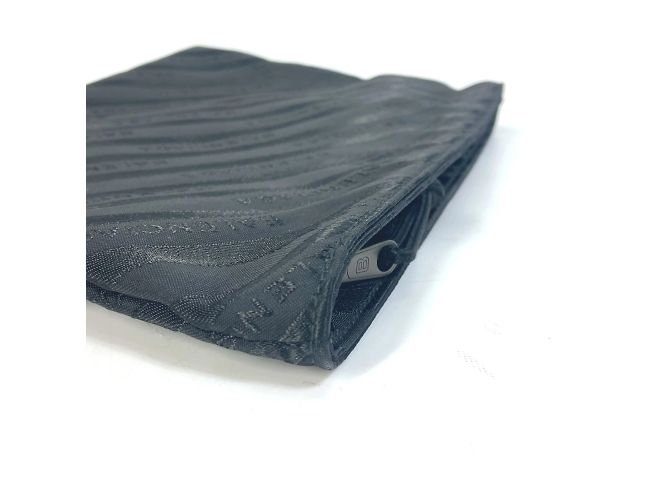 Schwarze Stoff-Clutch von Balenciaga - Ansicht 8