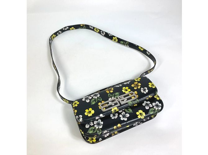 Borsa a spalla in pelle nera Balenciaga Nero - vista 10