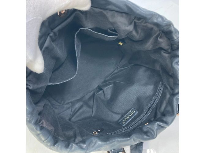Borsa a spalla in pelle nera Chanel Nero - vista 14
