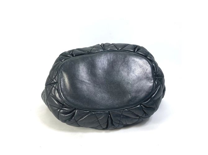 Borsa a spalla in pelle nera Chanel Nero - vista 5
