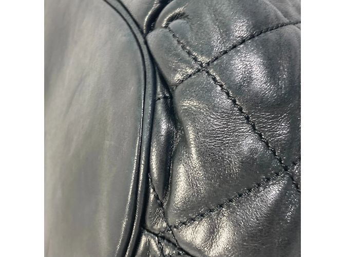 Borsa a spalla in pelle nera Chanel Nero - vista 7