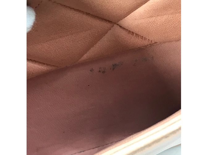 Borsa a spalla in pelle rosa Chanel - vista 15