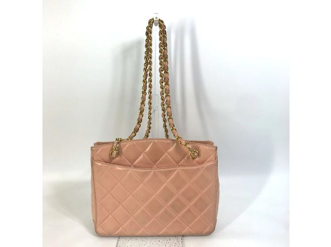 Borsa a spalla in pelle rosa Chanel - vista 2