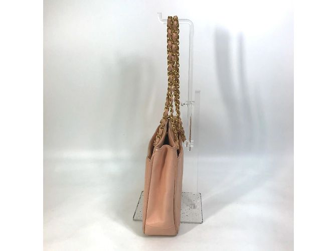 Borsa a spalla in pelle rosa Chanel - vista 4