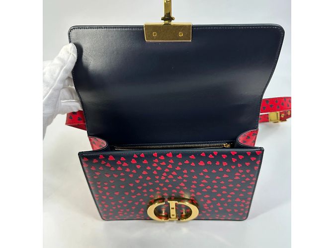 Christian Dior Heart Logo Crossbody Shoulder Bag Black - view 10