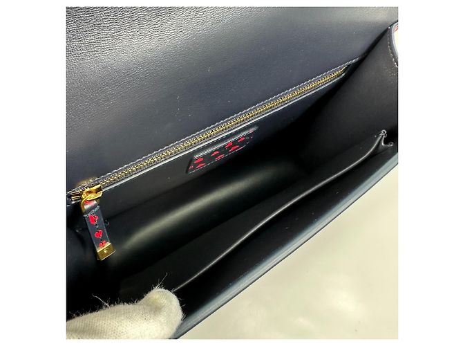 Christian Dior Heart Logo Crossbody Shoulder Bag Black - view 11