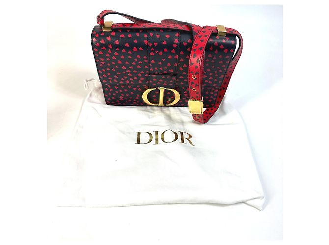 Christian Dior Heart Logo Crossbody Shoulder Bag Black - view 16