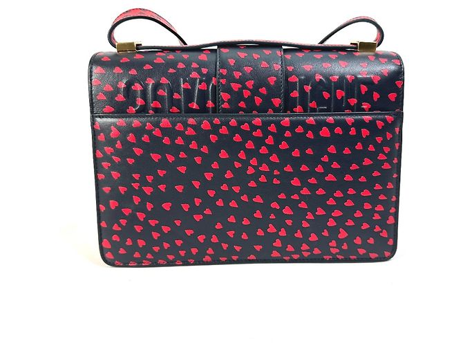 Christian Dior Heart Logo Crossbody Shoulder Bag Black - view 2