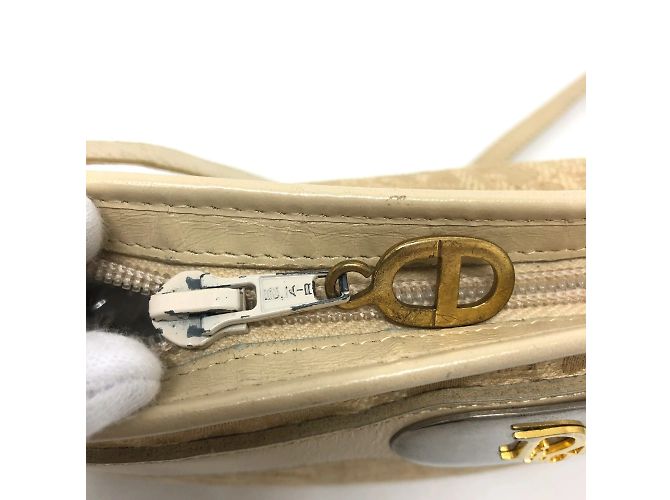 Borsa a spalla beige Christian Dior - vista 10