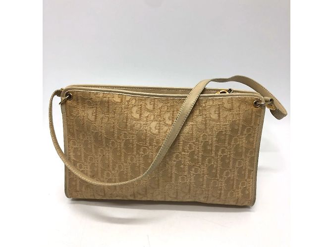 Borsa a spalla beige Christian Dior - vista 2