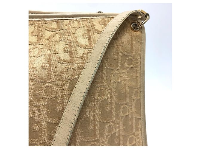 Borsa a spalla beige Christian Dior - vista 3