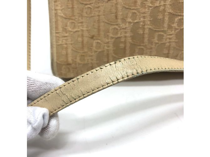 Borsa a spalla beige Christian Dior - vista 4