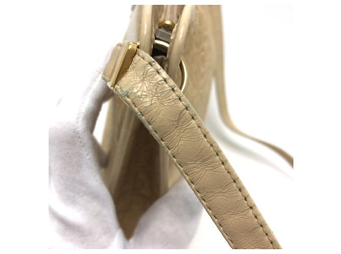 Borsa a spalla beige Christian Dior - vista 5