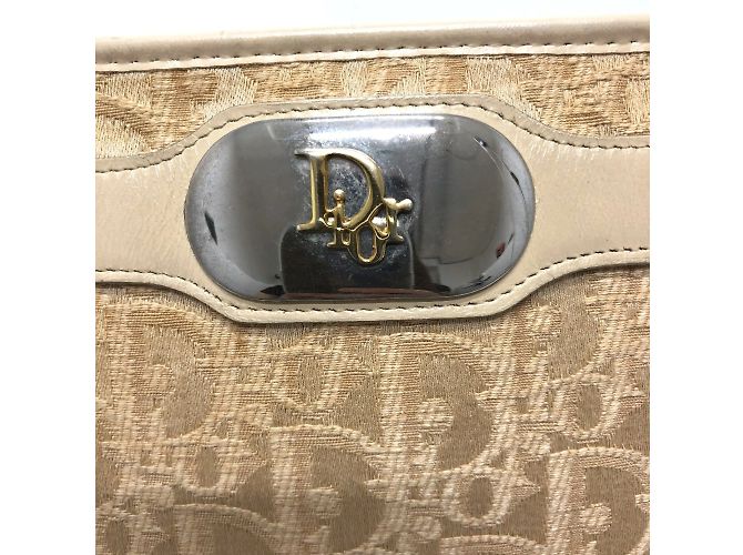 Borsa a spalla beige Christian Dior - vista 6