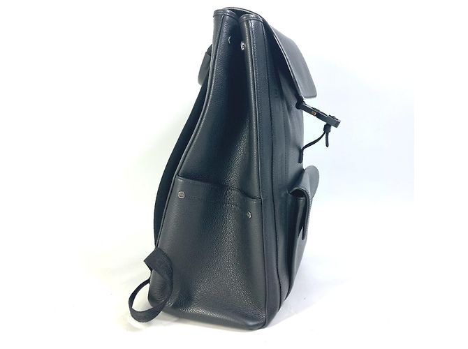 Zaino in pelle nera Christian Dior Nero - vista 3