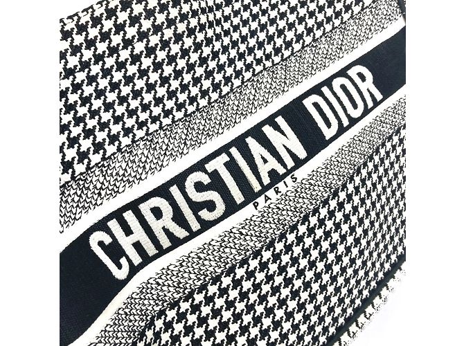 Houndstooth Tote Bag Christian Dior Schwarz - Ansicht 10