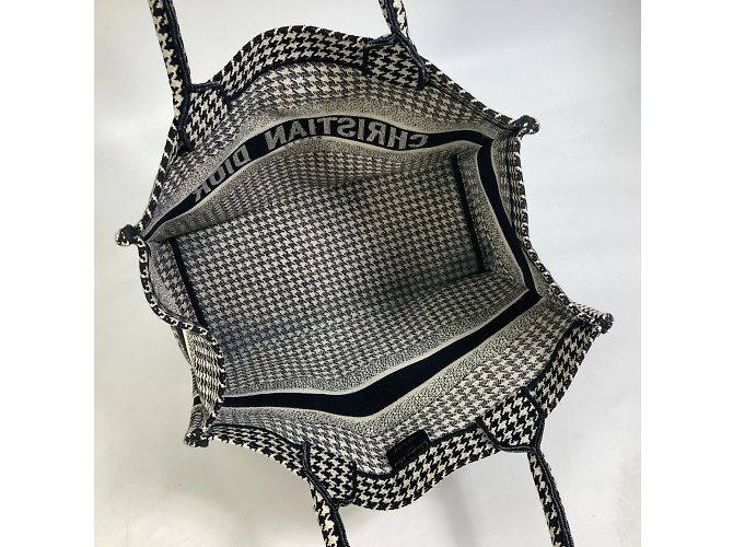 Houndstooth Tote Bag Christian Dior Schwarz - Ansicht 11