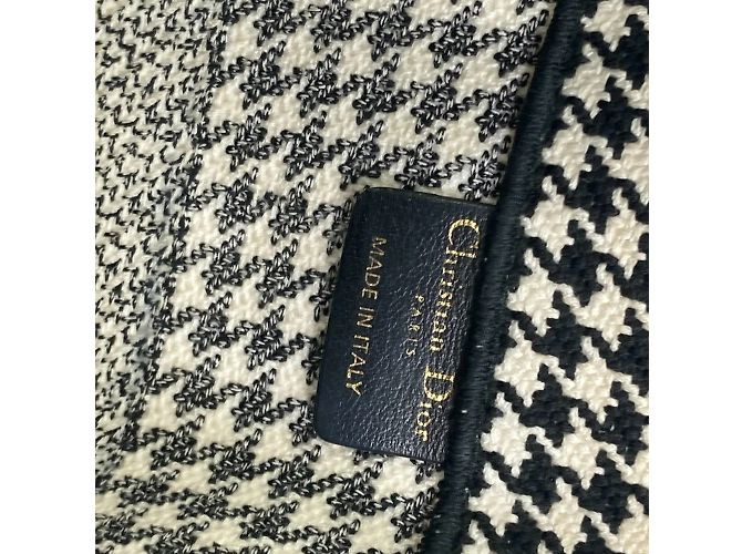 Houndstooth Tote Bag Christian Dior Schwarz - Ansicht 12