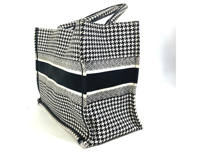 Houndstooth Tote Bag Christian Dior Schwarz - Ansicht 4
