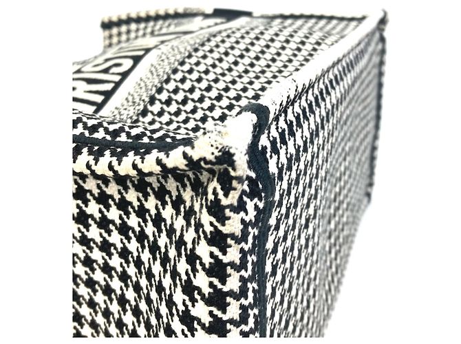 Houndstooth Tote Bag Christian Dior Schwarz - Ansicht 7