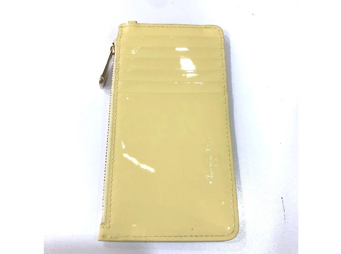 Monedero de charol Cannage Christian Dior Beige - vista 2
