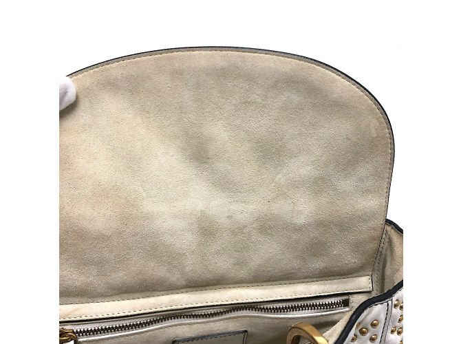 Borsa Cannage Christian Dior Bianco - vista 10