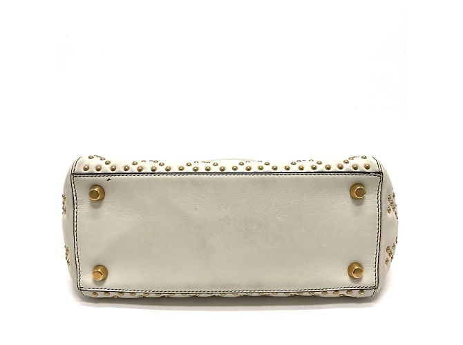 Borsa Cannage Christian Dior Bianco - vista 7