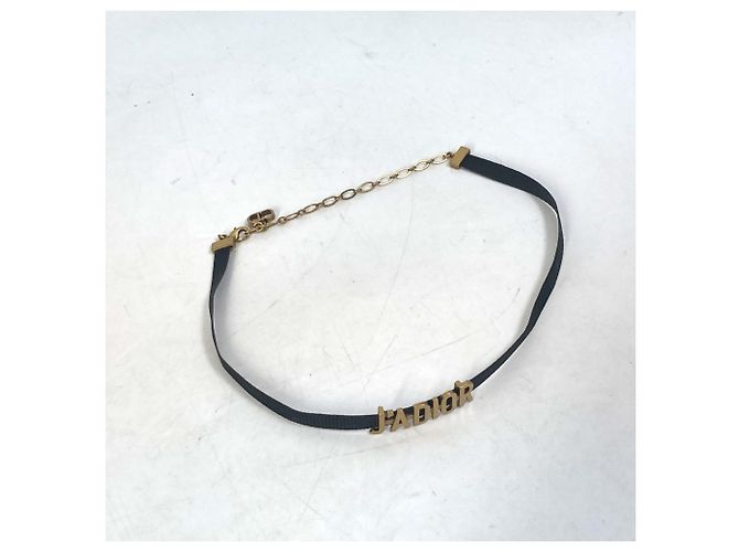 Collana choker oro e nero Christian Dior D'oro - vista 3