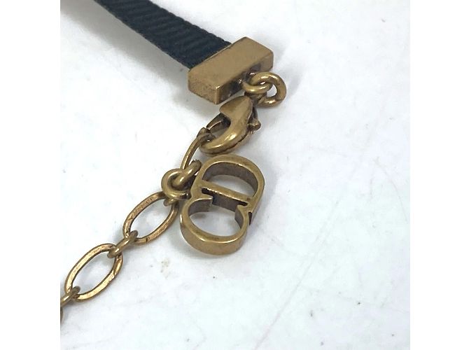 Collana choker oro e nero Christian Dior D'oro - vista 4