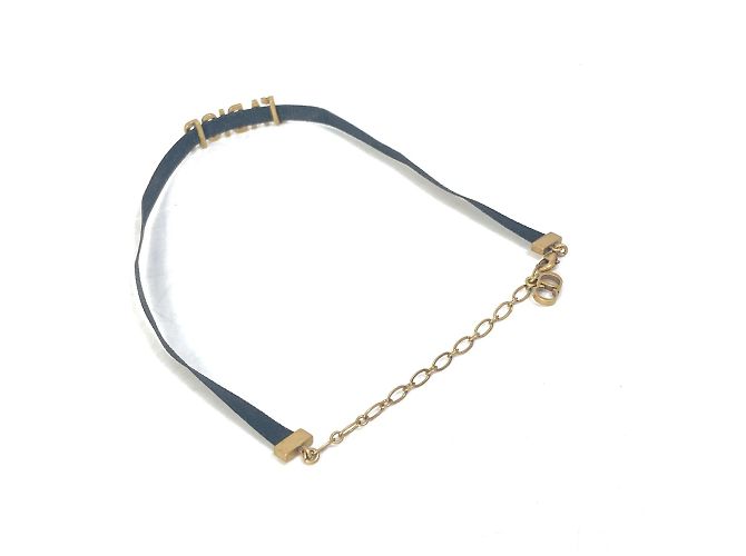 Collana choker oro e nero Christian Dior D'oro - vista 5