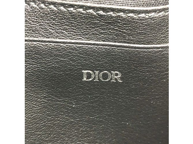 Borsa a spalla in tessuto blu navy Christian Dior - vista 18