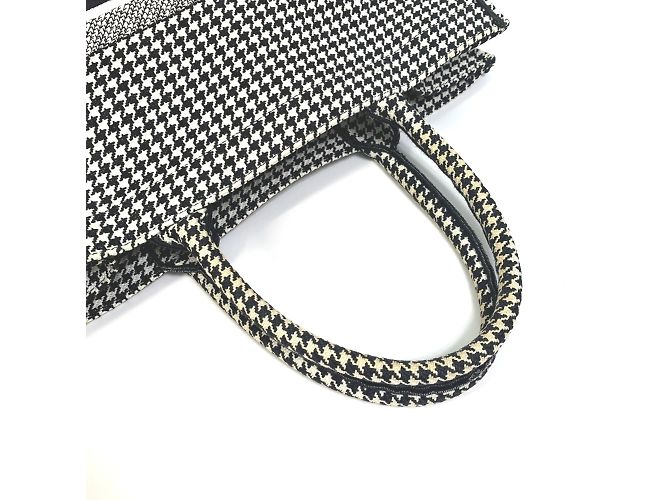 Borsa tote a scacchi Christian Dior Bianco - vista 10