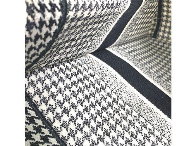 Borsa tote a scacchi Christian Dior Bianco - vista 12