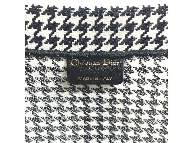 Borsa tote a scacchi Christian Dior Bianco - vista 14
