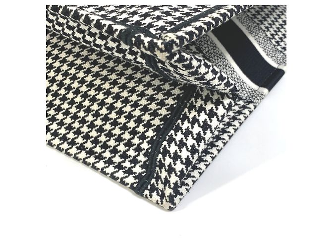 Borsa tote a scacchi Christian Dior Bianco - vista 6
