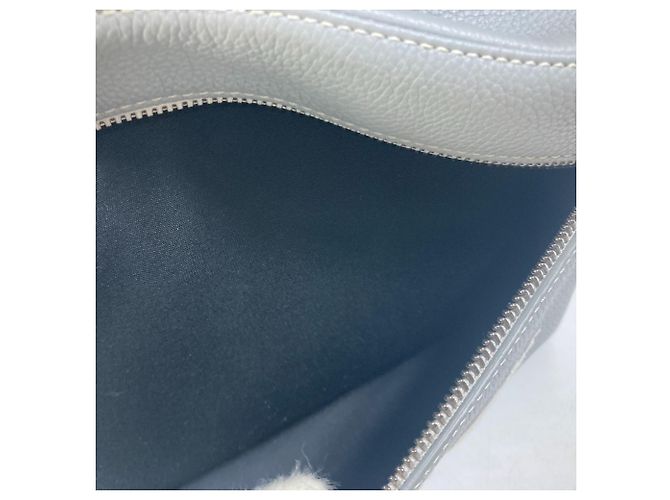 Sac à dos en cuir gris Christian Dior Marron - vue 12