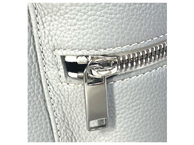 Sac à dos en cuir gris Christian Dior Marron - vue 4